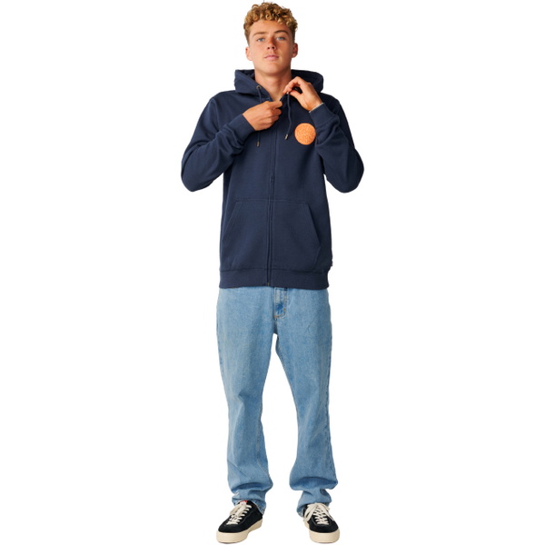 2026 Rip Curl Mens Streamline Zip Thru Fleece 0CQMFL - Dark Navy